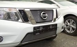 1 539 р. Нижняя сетка на бампер Russtal (хром) Nissan Terrano D10 дорестайлинг (2013-2016)  с доставкой в г. Пермь. Увеличить фотографию 3