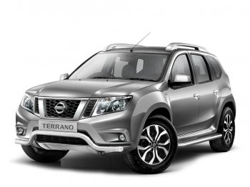 18 249 р. Защита переднего бампера Petroil Tuning (d63, волна)  Nissan Terrano  D10 (2013-2022) дорестайлинг, рестайлинг (Нержавеющая полированная сталь)  с доставкой в г. Пермь. Увеличить фотографию 4