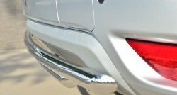 15 899 р. Защита заднего бампера (2 трубы Ø42 мм, нержавейка) SLITKOFF  Nissan Terrano  D10 (2013-2022) дорестайлинг, рестайлинг  с доставкой в г. Пермь. Увеличить фотографию 3