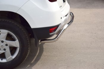 16 089 р. Защита заднего бампера PT GROUP Ø51мм (НПС) RENAULT Duster 2012-/ NISSAN Terrano 2014-  Nissan Terrano  D10 (2013-2022), Renault Duster  HS (2015-2021) (Нержавейка полированная)  с доставкой в г. Пермь. Увеличить фотографию 4