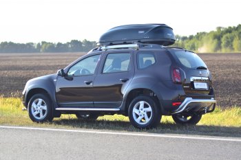 16 089 р. Защита заднего бампера PT GROUP Ø51мм (НПС) RENAULT Duster 2012-/ NISSAN Terrano 2014-  Nissan Terrano  D10 (2013-2022), Renault Duster  HS (2015-2021) (Нержавейка полированная)  с доставкой в г. Пермь. Увеличить фотографию 5
