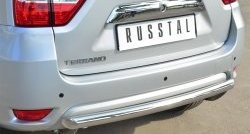 14 399 р. Одинарная защита заднего бампера из трубы диаметром 63 мм SLITKOFF  Nissan Terrano  D10 (2013-2022) дорестайлинг, рестайлинг  с доставкой в г. Пермь. Увеличить фотографию 2