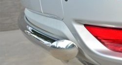 14 399 р. Одинарная защита заднего бампера из трубы диаметром 63 мм SLITKOFF  Nissan Terrano  D10 (2013-2022) дорестайлинг, рестайлинг  с доставкой в г. Пермь. Увеличить фотографию 3