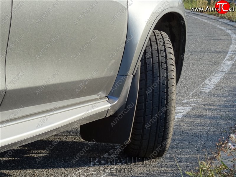 1 739 р. Брызговики Duster-Guard ПЕРЕДНИЕ широкие (2 шт) NISSAN Terrano 2014-  Nissan Terrano  D10 (2013-2022) дорестайлинг, рестайлинг  с доставкой в г. Пермь