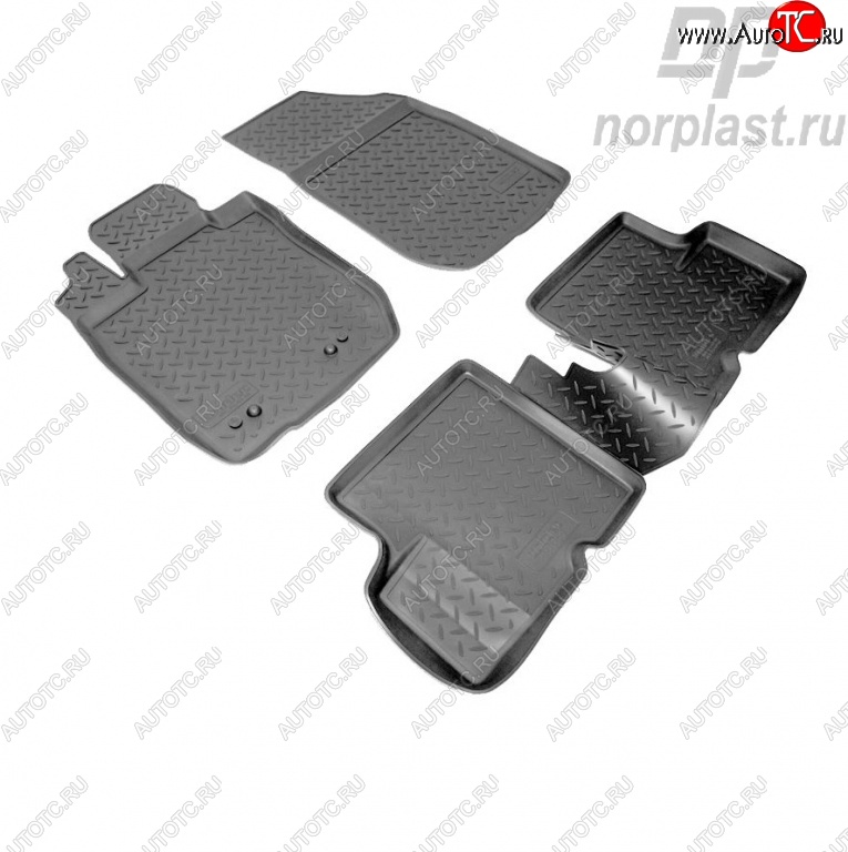 2 289 р. Комплект ковриков в салон 4wd Norplast Renault Duster HS рестайлинг (2015-2021)  с доставкой в г. Пермь