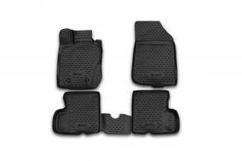 Комплект ковриков в салон (4WD) Element 4 шт. (полиуретан) Nissan Terrano  D10 (2013-2016) дорестайлинг