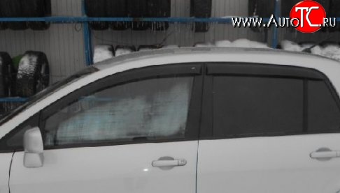 999 р. Комплект дефлекторов окон (ветровиков) 4 шт. (седан) Russtal Nissan Tiida 1 хэтчбэк C11 дорестайлинг, Япония (2004-2007)  с доставкой в г. Пермь