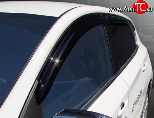 1 549 р. Комплект дефлекторов окон (хетчбек) SkyLine Nissan Tiida 1 хэтчбэк C11 дорестайлинг, Япония (2004-2007)  с доставкой в г. Пермь