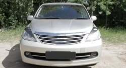 999 р. Реснички RA на фары Nissan Tiida 1 хэтчбэк C11 дорестайлинг, Япония (2004-2007) (Неокрашенные)  с доставкой в г. Пермь. Увеличить фотографию 2