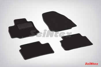 Комплект ворсовых ковриков в салон LUX Seintex Nissan Tiida ( 1 хэтчбэк,  2 хэтчбек) (2004-2019) C11 дорестайлинг, Япония, C12
