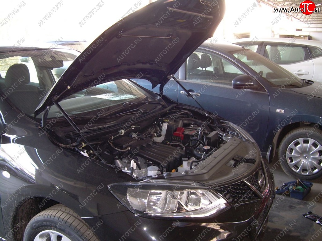 1 699 р. Газовые упоры капота Berkut Nissan Tiida 1 седан C11 рестайлинг (2010-2014)  с доставкой в г. Пермь