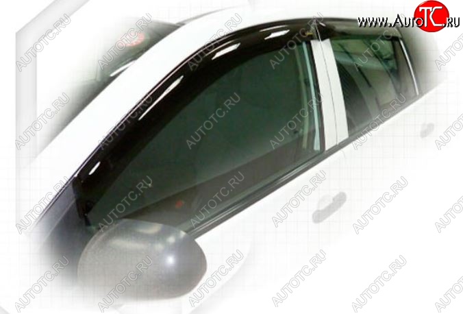 1 999 р. Дефлектора окон (JY12, NY12) CA-Plastic  Nissan Wingroad  3 Y12 (2005-2018) 3-ое универсал (Classic полупрозрачный, Без хром.молдинга, Крепление только на скотч)  с доставкой в г. Пермь