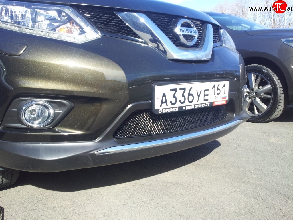 1 799 р. Сетка на бампер Novline  Nissan X-trail  3 T32 (2013-2018) дорестайлинг  с доставкой в г. Пермь