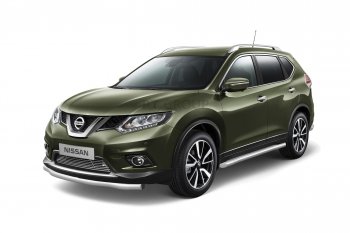 7 699 р. Накладка на решетку переднего бампера Petroil Tuning  Nissan X-trail  3 T32 (2013-2018) дорестайлинг (Без парктроника)  с доставкой в г. Пермь. Увеличить фотографию 2