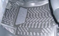 Комплект ковриков в салон Aileron 4 шт. (полиуретан, 3D с подпятником) Nissan X-trail  3 T32 (2013-2022) дорестайлинг, рестайлинг