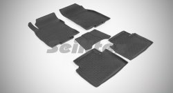 Износостойкие коврики в салон с высоким бортом SeiNtex Premium 4 шт. (резина) Nissan X-trail  3 T32 (2013-2022) дорестайлинг, рестайлинг