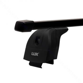 9 299 р. Багажник на крышу с низкими рейлингами сборе LUX  Лада XRAY - XRAY Cross (дуги прямоугольные 110 см, без замка, черный)  с доставкой в г. Пермь. Увеличить фотографию 4