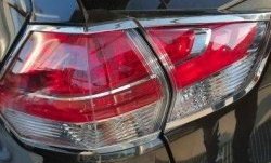 5 349 р. Накладки на фонари СТ Nissan X-trail 3 T32 рестайлинг (2017-2022) (Неокрашенные)  с доставкой в г. Пермь. Увеличить фотографию 2