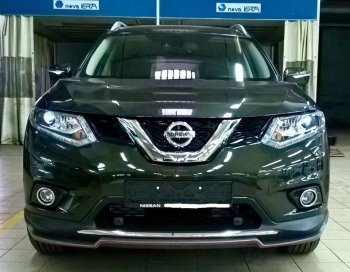5 549 р. Накладка на передний бампер АвтоКрат  Nissan X-trail  3 T32 (2017-2022) рестайлинг (Неокрашенная)  с доставкой в г. Пермь. Увеличить фотографию 2