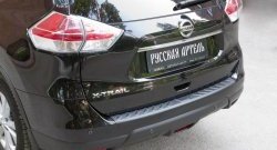 1 769 р. Защитная накладка на задний бампер RA  Nissan X-trail  3 T32 (2013-2022) дорестайлинг, рестайлинг  с доставкой в г. Пермь. Увеличить фотографию 4
