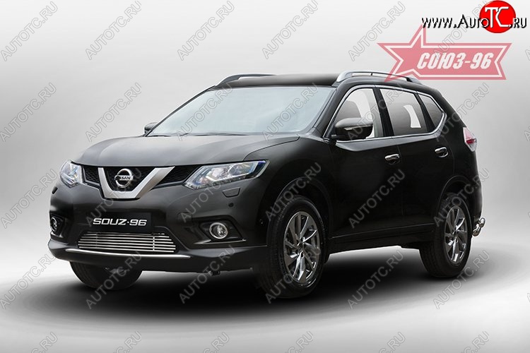 6 524 р. Декоративный элемент воздухозаборника Souz-96 (d10) Nissan X-trail 3 T32 рестайлинг (2017-2022)  с доставкой в г. Пермь