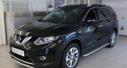 14 849 р. Защита переднего бампера (Ø42 мм волна, нержавейка) SLITKOFF  Nissan X-trail  3 T32 (2013-2018) дорестайлинг  с доставкой в г. Пермь. Увеличить фотографию 4