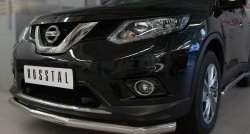14 499 р. Одинарная защита переднего бампера диаметром 63 мм SLITKOFF  Nissan X-trail  3 T32 (2013-2018) дорестайлинг  с доставкой в г. Пермь. Увеличить фотографию 2