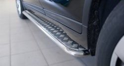 24 649 р. Широкая защита порогов SLITKOFF  Nissan X-trail  3 T32 (2017-2022) рестайлинг  с доставкой в г. Пермь. Увеличить фотографию 3