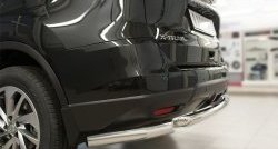 14 549 р. Одинарная защита заднего бампера из трёх труб диаметром 63 мм SLITKOFF  Nissan X-trail  3 T32 (2017-2022) рестайлинг  с доставкой в г. Пермь. Увеличить фотографию 3