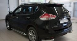 13 999 р. Защита заднего бампера (Ø63 мм уголки, нержавейка) SLITKOFF  Nissan X-trail  3 T32 (2017-2022) рестайлинг  с доставкой в г. Пермь. Увеличить фотографию 4