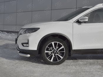 17 949 р. Защита переднего бампера (Ø63 и 42 мм)  Nissan X-trail  3 T32 (2013-2018) дорестайлинг  с доставкой в г. Пермь. Увеличить фотографию 3