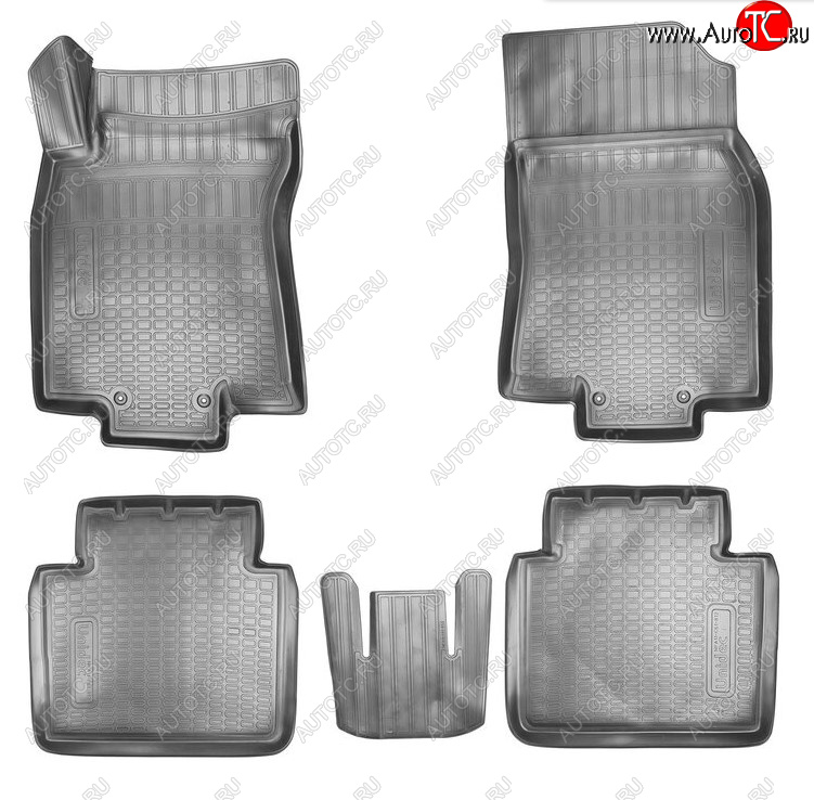 2 459 р. Комплект салонных ковриков Norplast Unidec Nissan X-trail 3 T32 дорестайлинг (2013-2018) (Цвет: черный)  с доставкой в г. Пермь