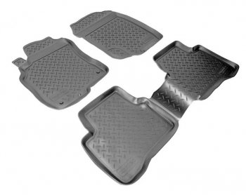 Комплект салонных ковриков Norplast Unidec Nissan X-trail  1 T30 (2000-2003) дорестайлинг (Цвет: черный)