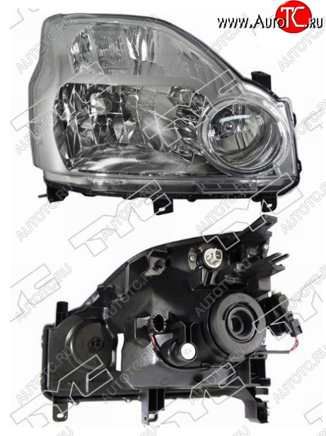9 199 р. Правая фара передняя TYC (с электрокорректором, Евросвет) Nissan X-trail 2 T31 дорестайлинг (2007-2011)  с доставкой в г. Пермь