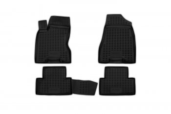 Комплект ковриков салона Element (полиуретан) Nissan X-trail  2 T31 (2007-2015) дорестайлинг, рестайлинг (Серые)