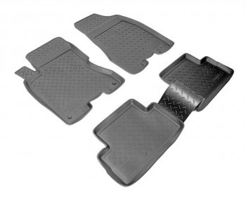 Комплект салонных ковриков Norplast Unidec Nissan X-trail  2 T31 (2007-2015) дорестайлинг, рестайлинг (Цвет: черный)