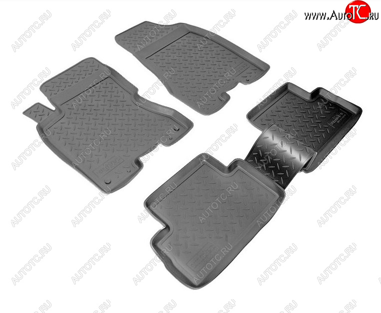2 199 р. Комплект салонных ковриков Norplast Unidec  Nissan X-trail  2 T31 (2007-2015) дорестайлинг, рестайлинг (Цвет: черный)  с доставкой в г. Пермь