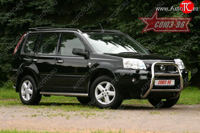 11 429 р. Защита порогов (рестайлинг) Souz-96 (d60) Nissan X-trail 1 T30 дорестайлинг (2000-2003)  с доставкой в г. Пермь