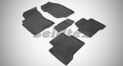 Износостойкие коврики в салон с рисунком Сетка SeiNtex Premium 4 шт. (резина) Nissan X-trail  1 T30 (2000-2003) дорестайлинг