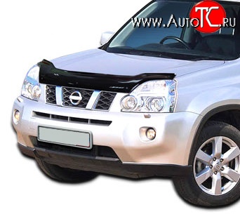 3 299 р. Дефлектор капота NovLine Nissan X-trail 2 T31 дорестайлинг (2007-2011)  с доставкой в г. Пермь