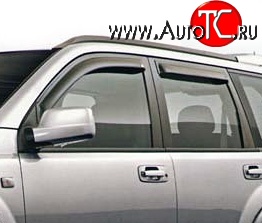 2 699 р. Дефлекторы окон (ветровики) Novline 4 шт Nissan X-trail 2 T31 дорестайлинг (2007-2011)  с доставкой в г. Пермь