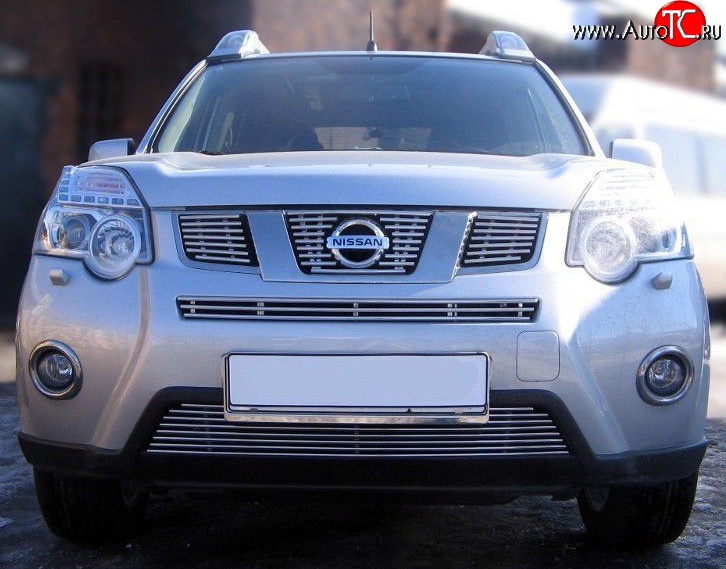 6 299 р. Декоративная вставка решетки радиатора Berkut Nissan X-trail 2 T31 рестайлинг (2010-2015)  с доставкой в г. Пермь
