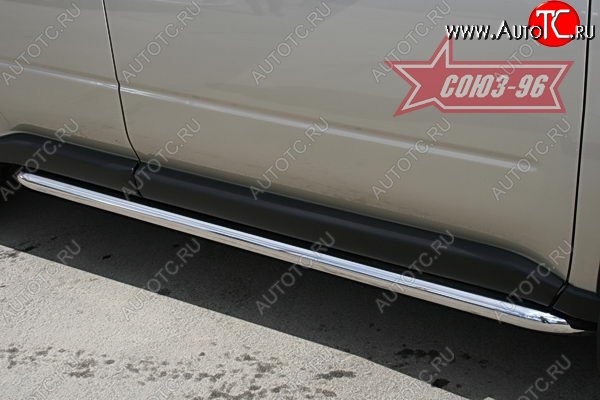 13 724 р. Защита порогов Souz-96 (d60)  Nissan X-trail  2 T31 (2007-2011) дорестайлинг  с доставкой в г. Пермь
