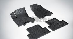 Износостойкие коврики в салон с рисунком Сетка SeiNtex Premium 4 шт. (резина) Nissan X-trail  2 T31 (2007-2011) дорестайлинг