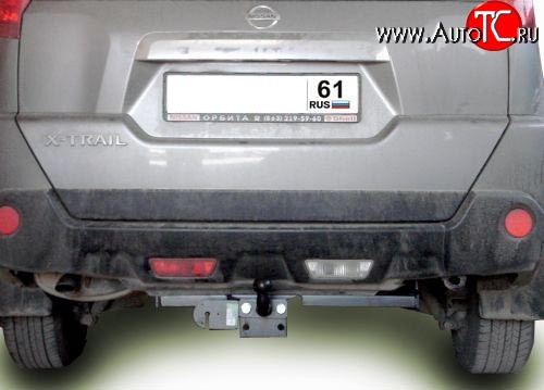 8 999 р. Фаркоп Лидер Плюс (до 1200 кг) Nissan X-trail 2 T31 дорестайлинг (2007-2011) (Без электропакета)  с доставкой в г. Пермь