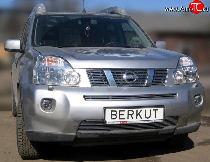 6 299 р. Декоративная вставка решетки радиатора T31 Berkut Nissan X-trail 2 T31 рестайлинг (2010-2015)  с доставкой в г. Пермь