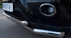 17 999 р. Защита переднего бампера (2 трубыØ76 и 63 мм, нержавейка) SLITKOFF  Nissan X-trail  2 T31 (2010-2015) рестайлинг  с доставкой в г. Пермь. Увеличить фотографию 3