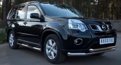 17 999 р. Защита переднего бампера (2 трубыØ76 и 63 мм, нержавейка) SLITKOFF  Nissan X-trail  2 T31 (2010-2015) рестайлинг  с доставкой в г. Пермь. Увеличить фотографию 4