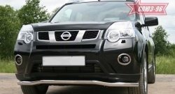 13 094 р. Защита переднего бампера одинарная Souz-96 (d60).  Nissan X-trail  2 T31 (2010-2015) рестайлинг  с доставкой в г. Пермь. Увеличить фотографию 4