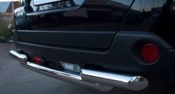 16 599 р. Защита заднего бампера (2 трубы Ø63, нержавейка) SLITKOFF Nissan X-trail 2 T31 рестайлинг (2010-2015)  с доставкой в г. Пермь. Увеличить фотографию 3